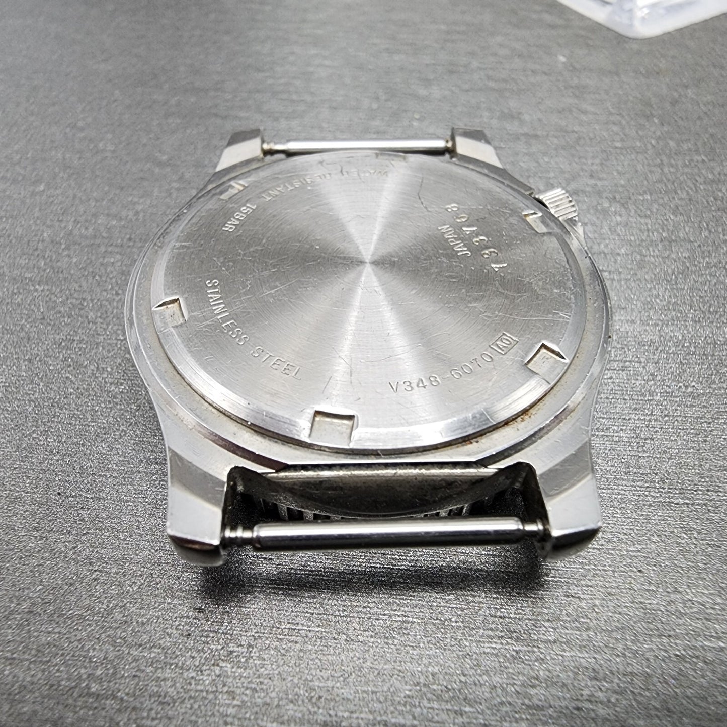 Seiko ALBA Dive Watch Men 36mm Orange Dial Silver Tone Daydate READ! New Battery10