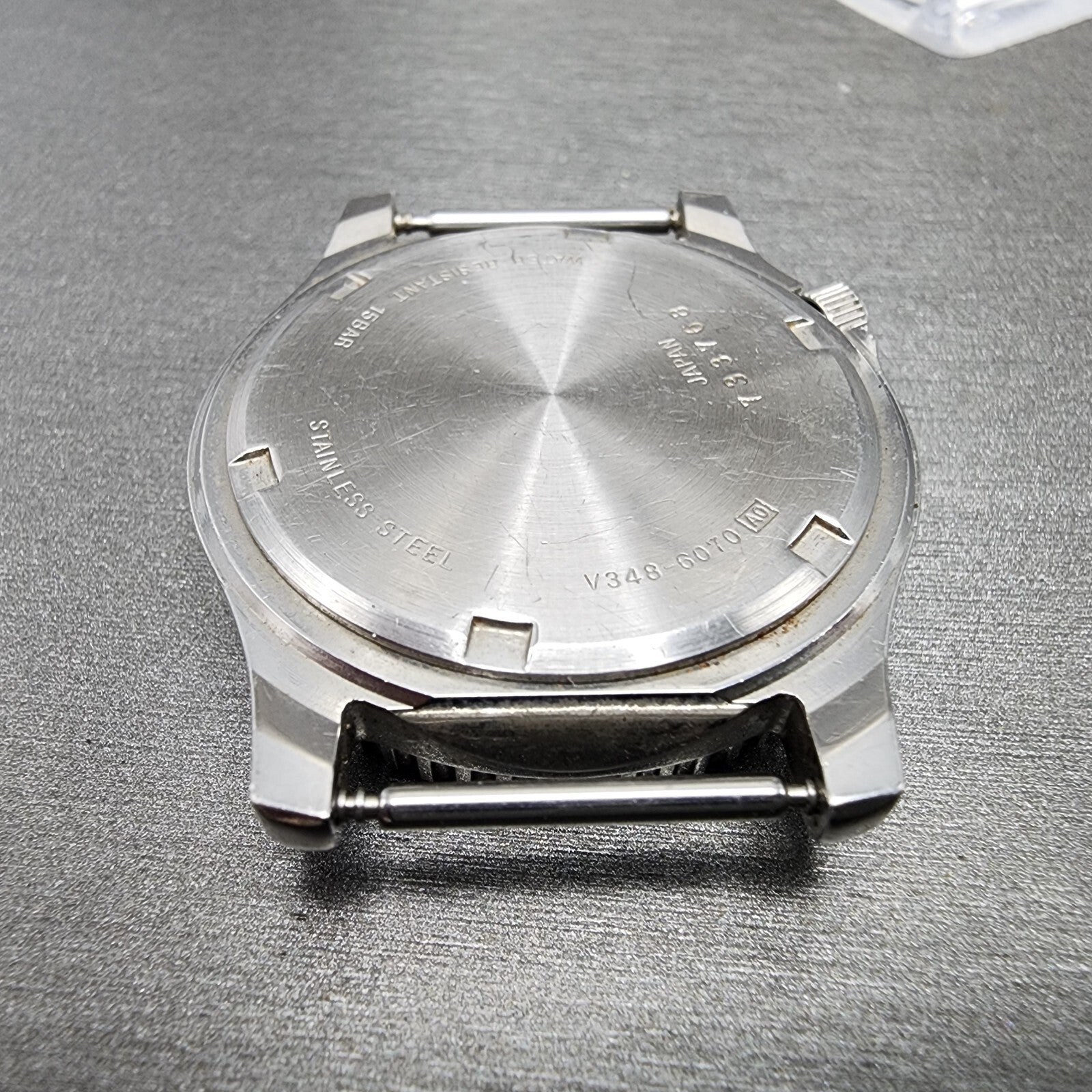 Seiko ALBA Dive Watch Men 36mm Orange Dial Silver Tone Daydate READ! New Battery10