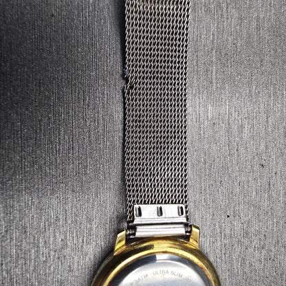 Skagen Watch Women 26mm White Dial Two Tone Date Round 3SGS New Battery FT1211