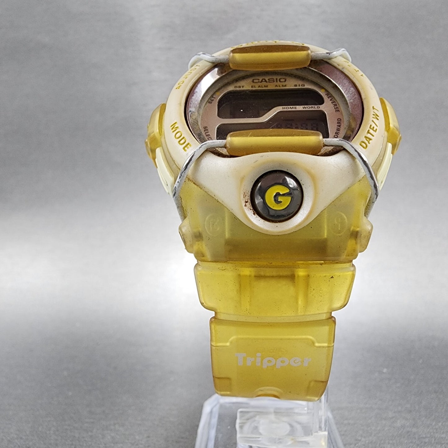 Casio BabyG BGT110 Watch Women 39mm Digital Clear Case Round New Battery5