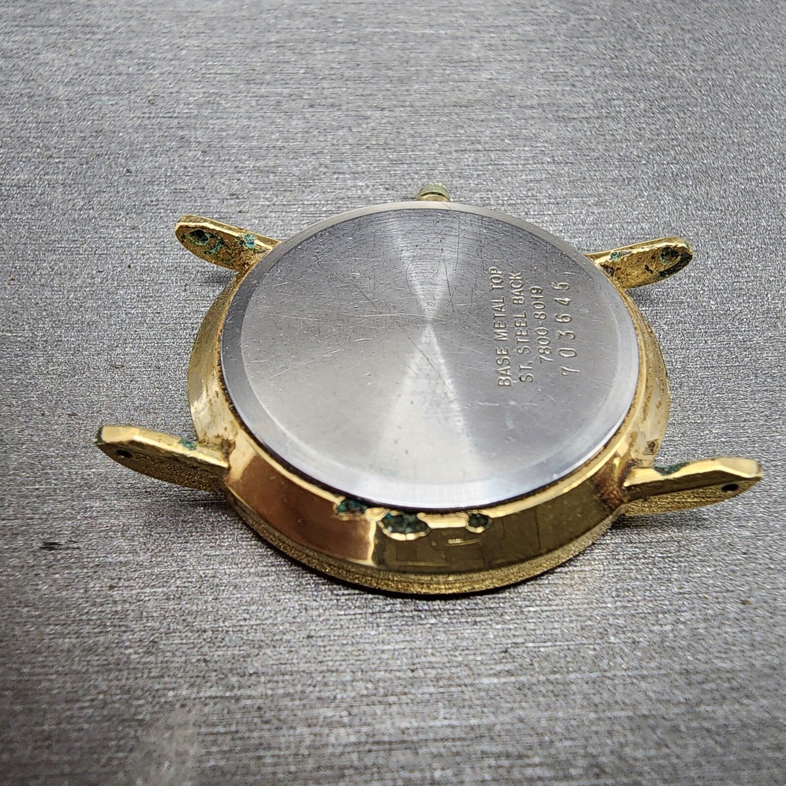 Seiko Watch Men 32mm Cream Dial Gold Tone Round 78008019 NO BAND New Battery8