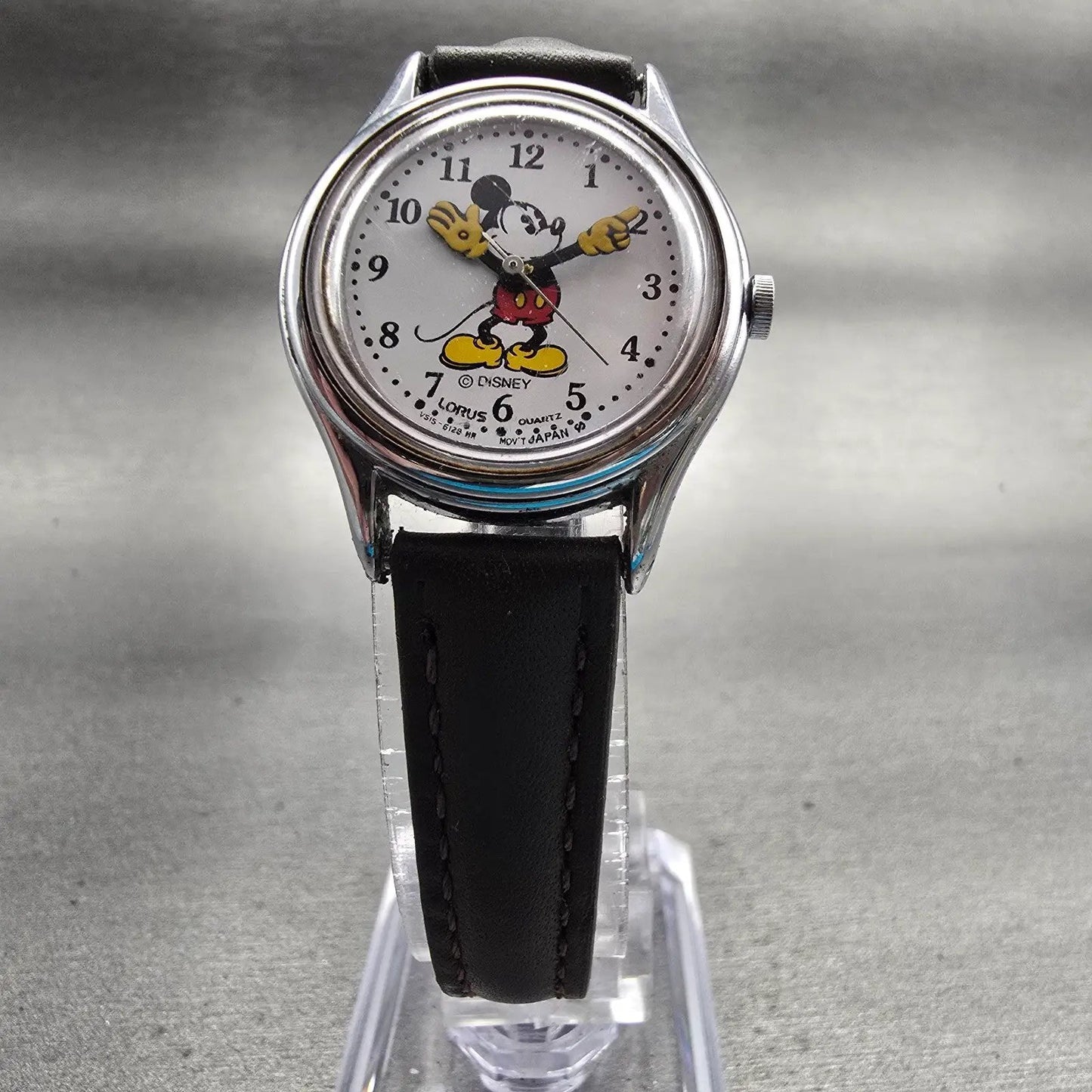 Lorus Mickey Mouse Watch Women 26mm White Dial Silver Tone V515-6080 New Battery5