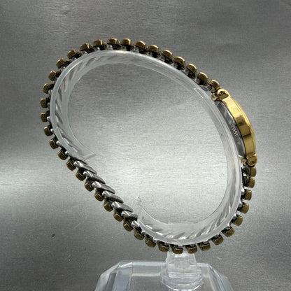 Seiko Watch Women 26mm Champagne Dial Gold Tone Round 1421-5180 New Battery9