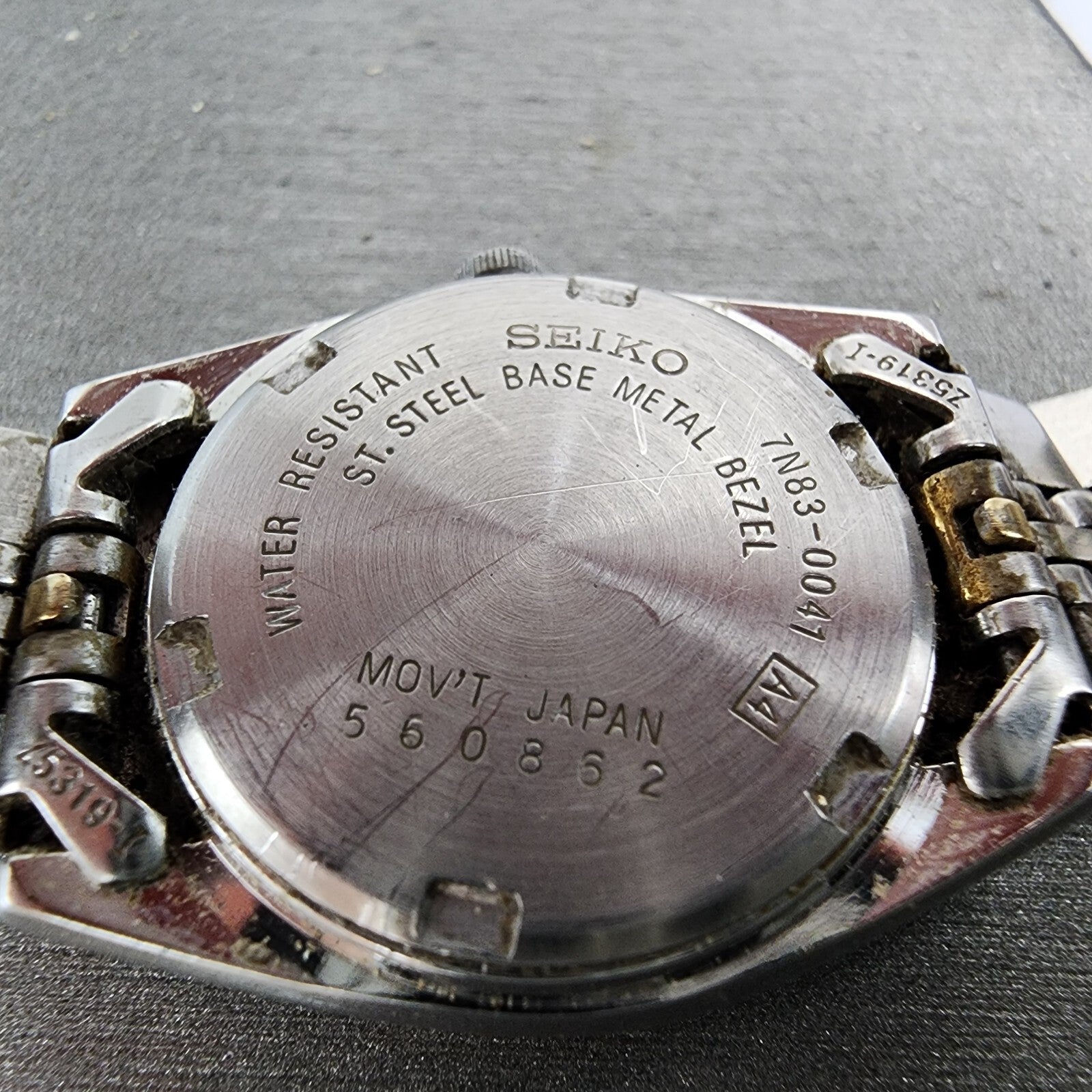 Seiko Watch Women 24mm Silver Dial Two Tone Daydate 7n830041 New Battery9