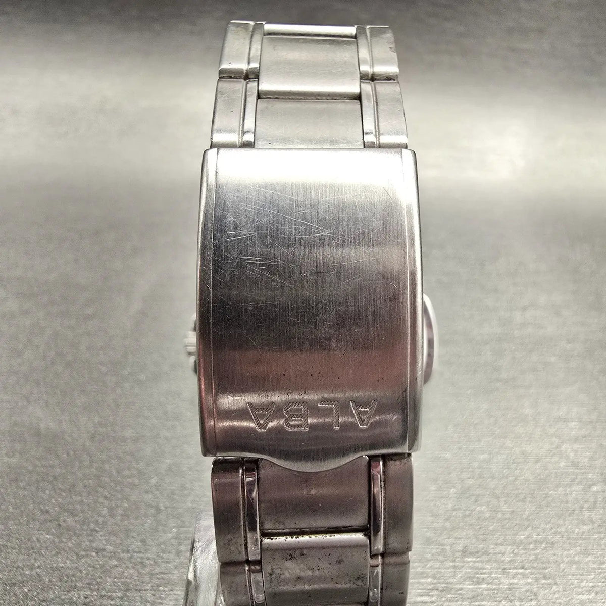 Seiko Alba Watch Men 39mm Blue Dial Silver Tone Date Round V732-0S00 New Battery7