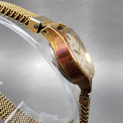 Longines Flagship Watch Women 19mm Champagne Dial Gold Plated Manual Wind Runs3