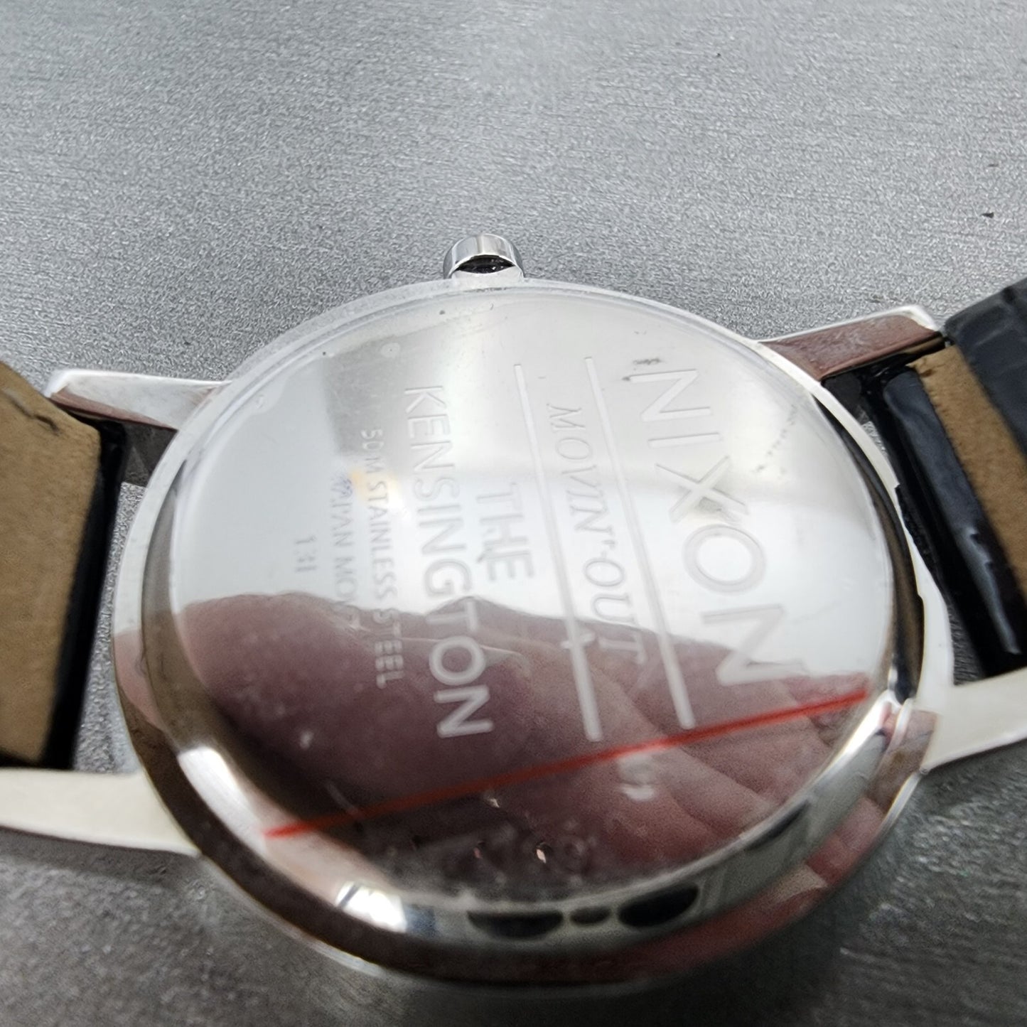 Nixon The Kensington Watch Women 37mm Black Dial Steel Round New Battery9