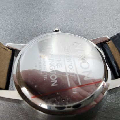 Nixon The Kensington Watch Women 37mm Black Dial Steel Round New Battery9