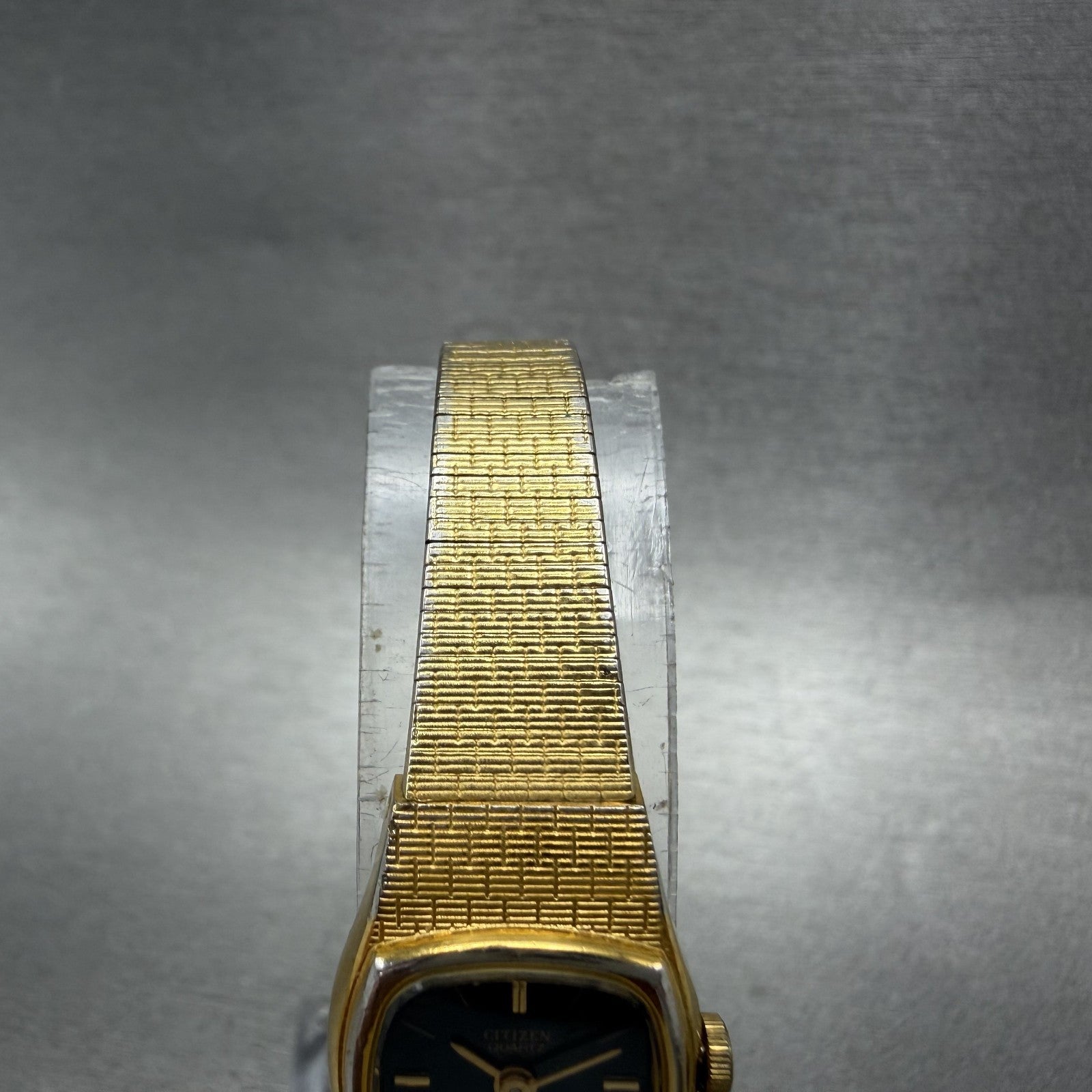 Citizen CQ Watch Women 16mm Black Dial Gold Tone 3220899849 New Battery4