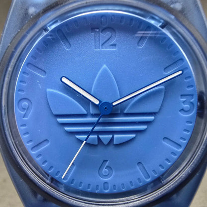 Adidas Street Project Two watch Men 39mm Blue Dial Blue Tone Round New battery1