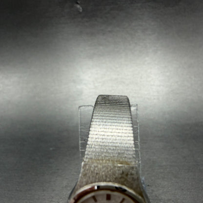 Seiko Watch Women 18mm Silver Dial Silver Tone Round 2y00-0019 New Battery NMJ4