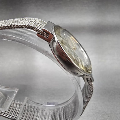 Skagen Leonora Watch Women 25mm Silver Dial Two Tone Round 456SGS1 New Battery3