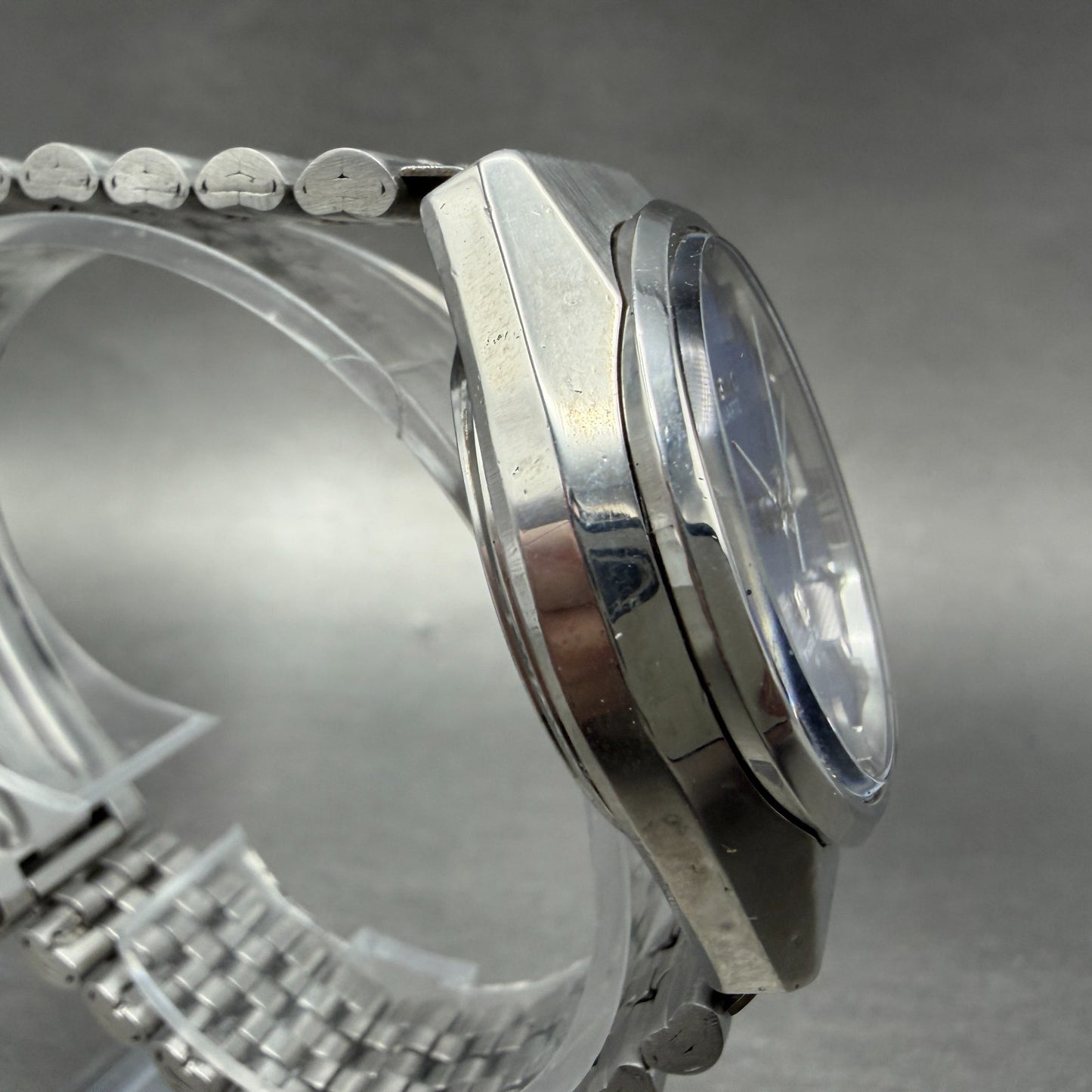 Seiko Type II Watch Men 36mm Blue Dial Steel READ!!!!!! Daydate 0903-8120 NewBat3