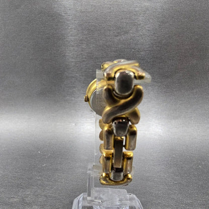 Elgin Watch Women 24mm MOP Dial Gold Tone Interchangeable Bezel New Battery7