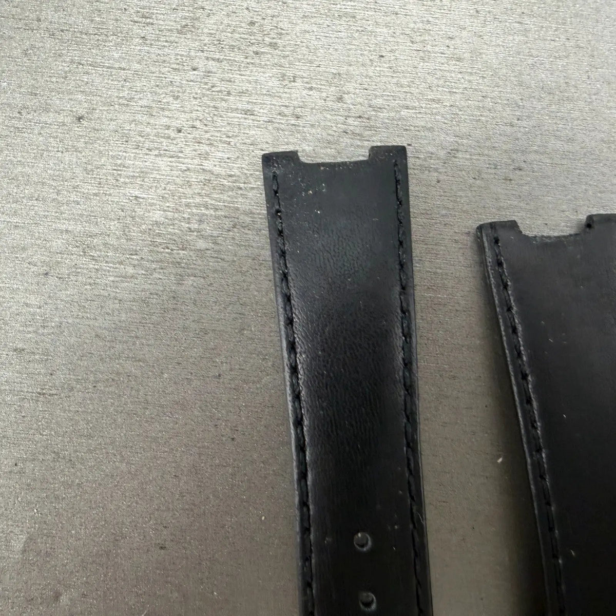 Movado 20mm Leather Band Black 2053 Cut out For lugs Silver Buckle4