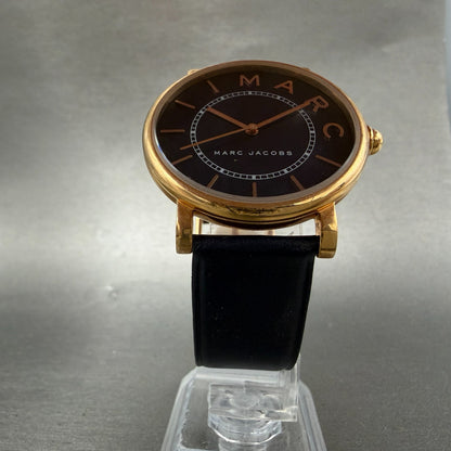 Marc Jacobs Roxy Watch Unisex 36mm Blue Dial Rose Gold Tone MJ1534 New Batt5
