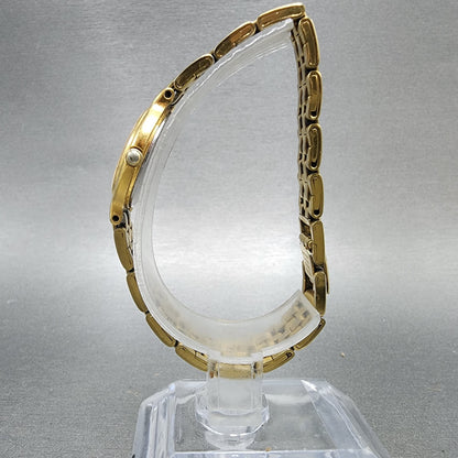Seiko Watch Women 22mm White Dial Gold Tone Round 1n000a99 New Battery6