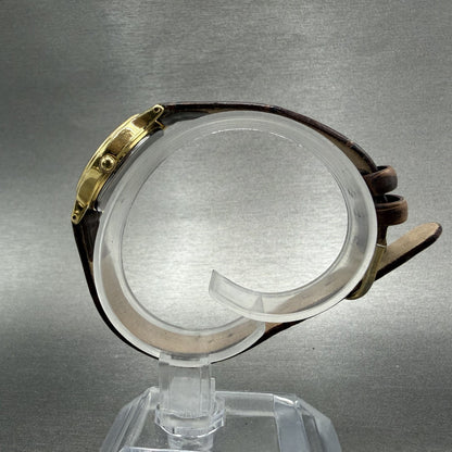 Seiko Avenue Watch Women 23mm Silver Dial Gold Tone Round 2K22-0080 New Battery6