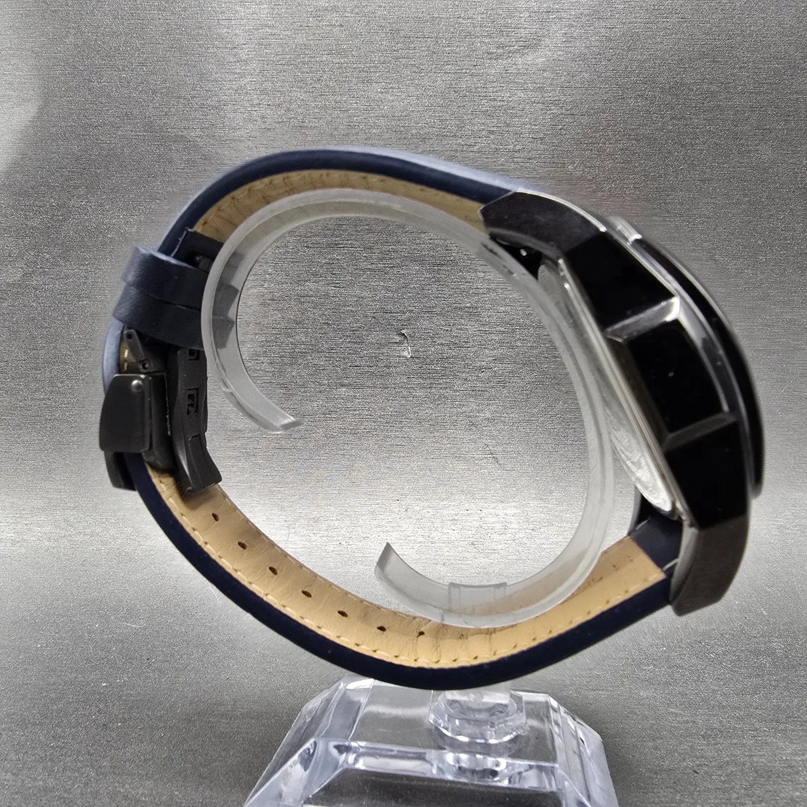 Invicta Lupah Chronograph Watch Men 47mm Blue Dial Black Date 33379 New Battery7
