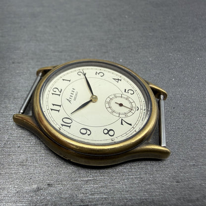 Seiko Avenue Watch Men 31mm White Dial Gold Tone Small Seconds 2G28-6130 PARTS4