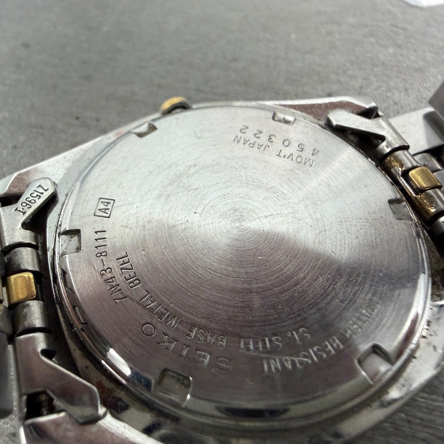 Seiko President Watch Men 36mm Silver Dial Two Tone Daydate SGF204 New Batt 93BD9