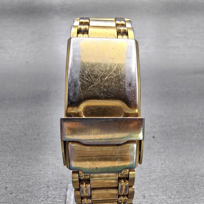 Citizen CQ Watch Men 33mm Champagne Dial Gold Tone Daydate 6101-915101 New Batt7