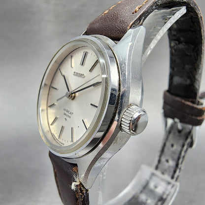 Seiko Watch Women 26mm Silver Dial Steel HiBeat Manual Wind Runs 194400402