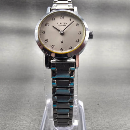 Citizen CQ Watch Women 21mm Silver Dial Silver Tone Round 3220-891236 New Batt5