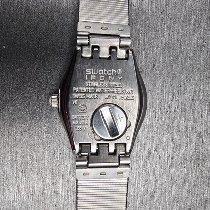 Swatch Pink Pill Watch Women 24mm Pink Dial Silver Tone Round YSS264M New Batt10