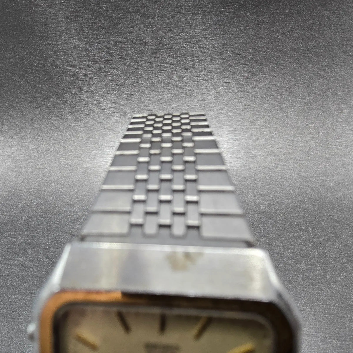 Seiko Analog Digital Watch Men 31mm Champagne Dial Two Tone H449-5050 New Batt4