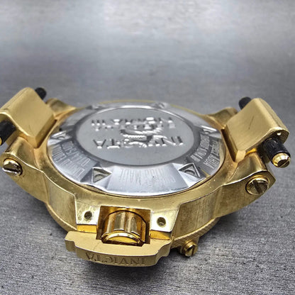 Invicta Sub Aqua Noma III Watch Men 50mm MOP Dial Gold Tone Date 0738 NewBattery9