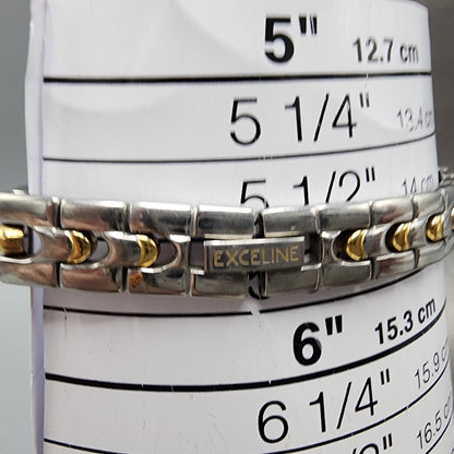 Seiko Exceline  Watch Women 20mm Black Dial Two Tone Round 1f200d0a New Batt10