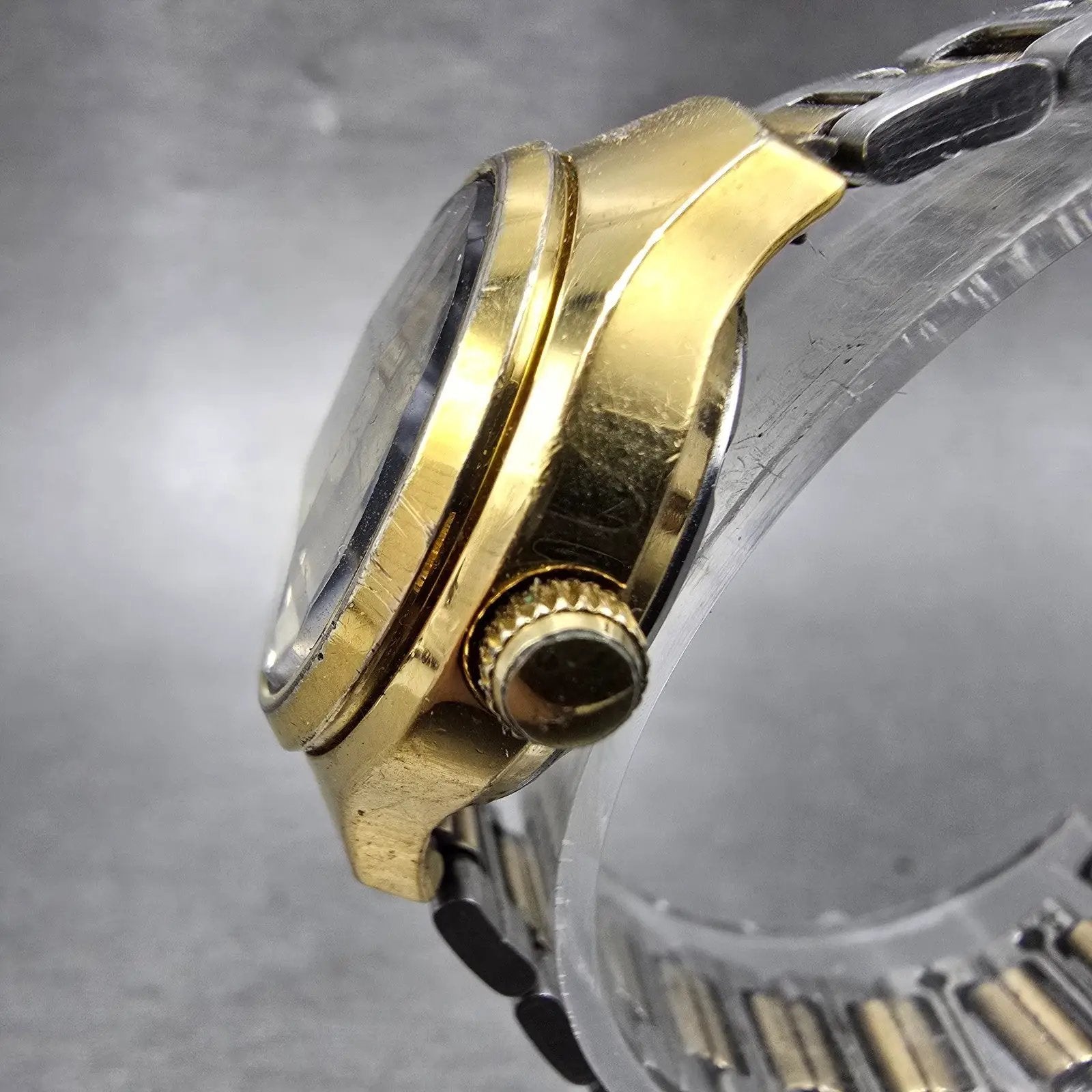 Seiko Automatic Watch Women 25mm Black Dial Two Tone Daydate 2906-0050 New Batt2