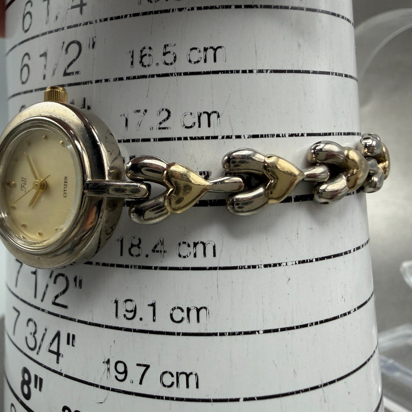 Citizen Fill Watch Women 21mm Champagne Dial Two Tone Heart 5930-S44486 New Batt10
