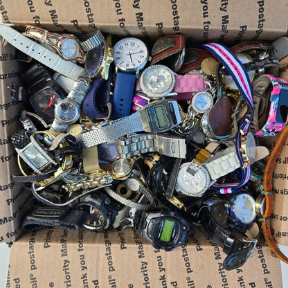 Watch Lot Men Women Skagen Pulsar Fossil Timex 18.6 LB VTG Modern PARTS1