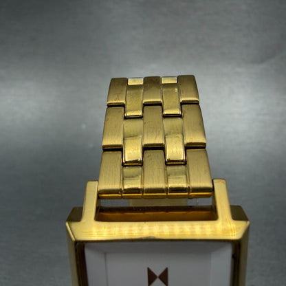 MVMT Signature Square 24mm White Dial Gold Tone Date Rectangle New battery4