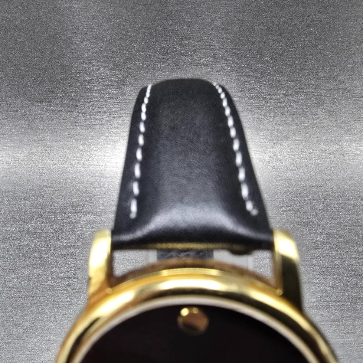 Movado Museum Watch Men 38mm Black Dial Gold Tone Round MO.01.1.34.6002 New Batt5