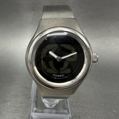 Fossil Big Tic Watch Women 31mm Black Dial Steel Round JR-7873 New Battery0