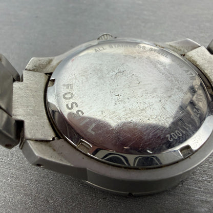 Fossil Dive Watch Men 40mm Blue Dial Steel Date Round AM-4276 New Battery9