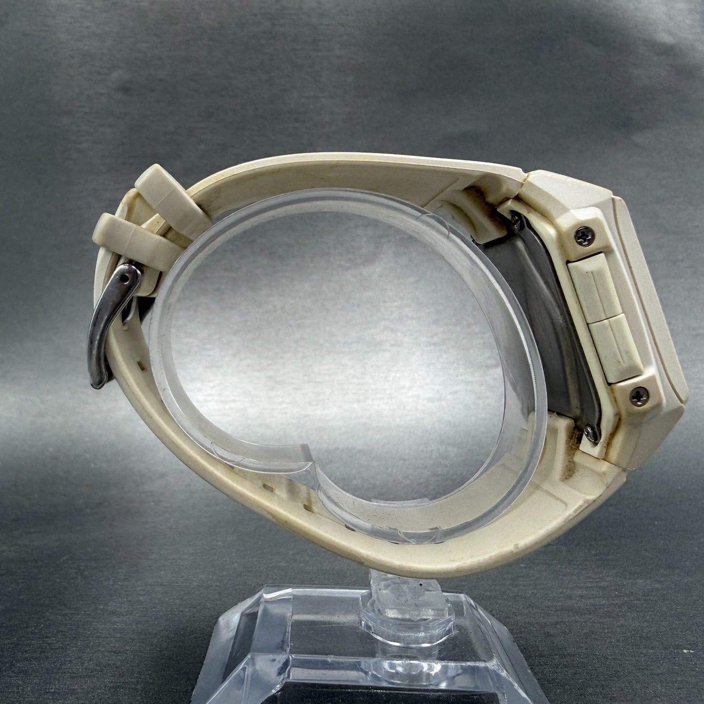 Casio Baby-G BGA-200DT Watch Women 36mm White Analog Digital Alarm Chrono NewBat9