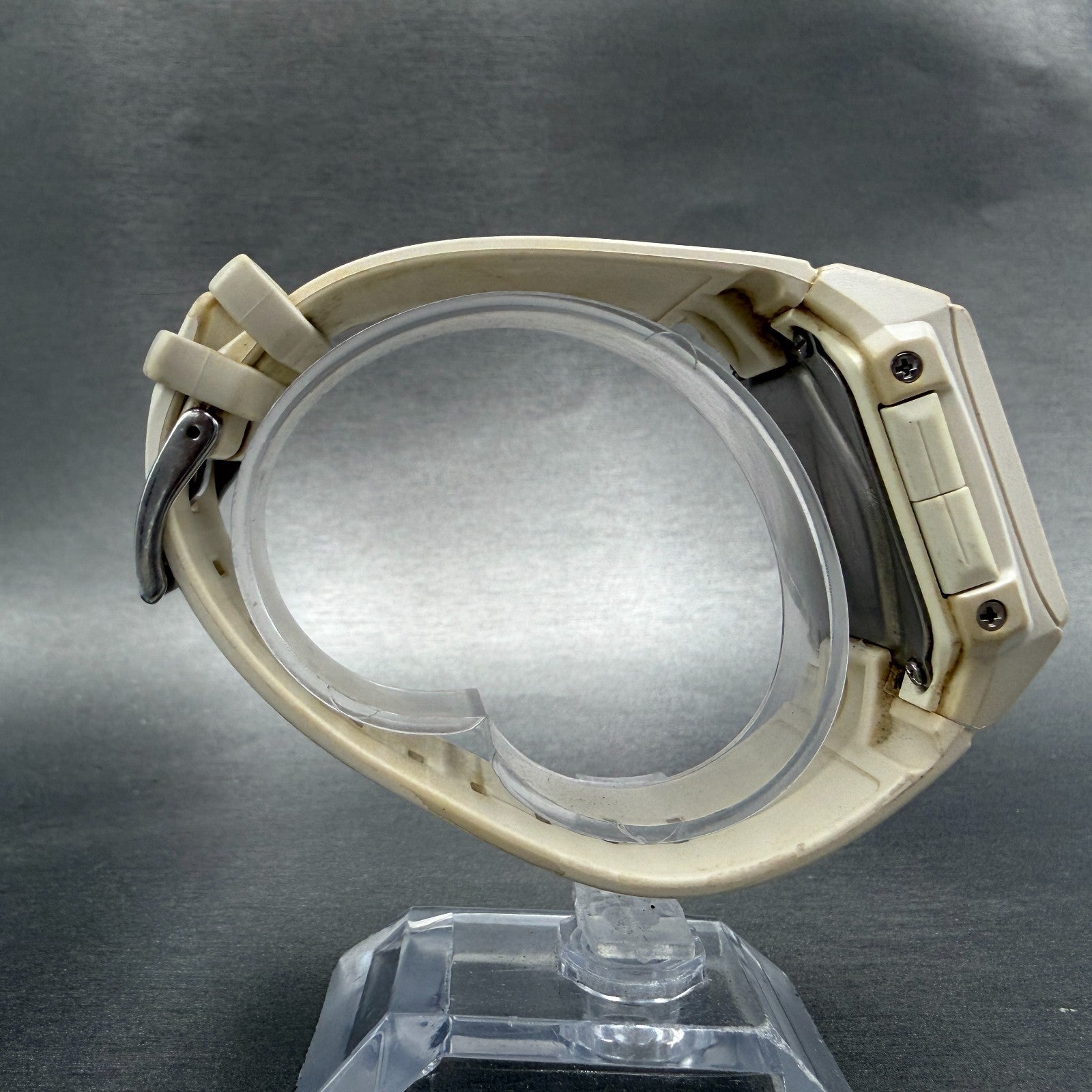 Casio Baby-G BGA-200DT Watch Women 36mm White Analog Digital Alarm Chrono NewBat9