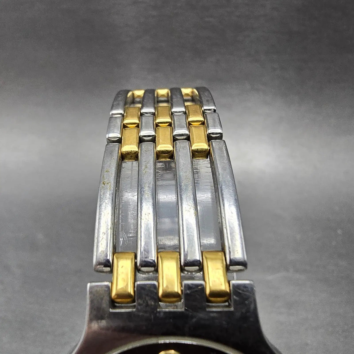 Movado Esperanza Watch Men 33mm Black Dial Two Tone Round 84.19.861 PARTS5