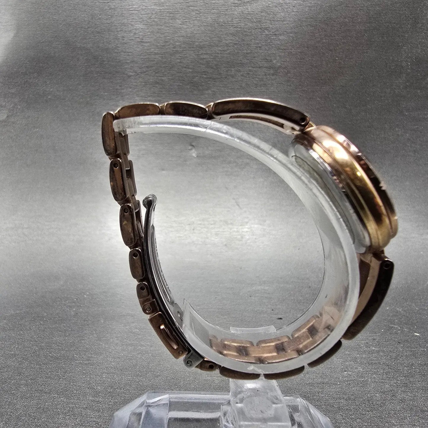 Citizen Wicca Atomic Solar Watch Women 27mm Pink Dial Rose Gold Tone PARTS9