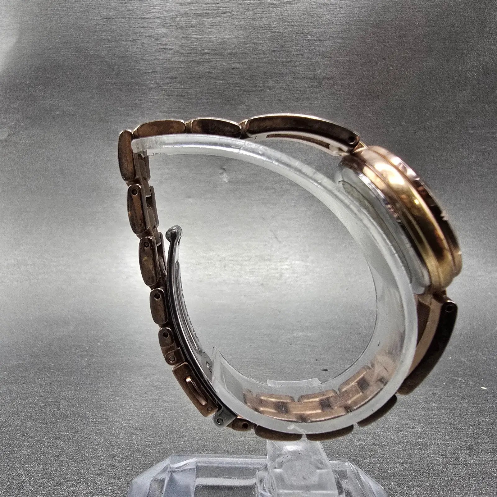 Citizen Wicca Atomic Solar Watch Women 27mm Pink Dial Rose Gold Tone PARTS9