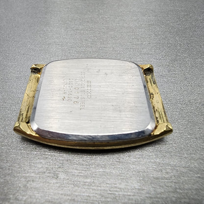 VTG Seiko Watch Men 28mm White Dial Gold Tone Rectangle 2620-5620 PARTS