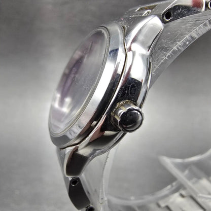 Citizen Eco-Drive Wicca Watch Women 24mm Purple Dial Silver Round Works JDM2