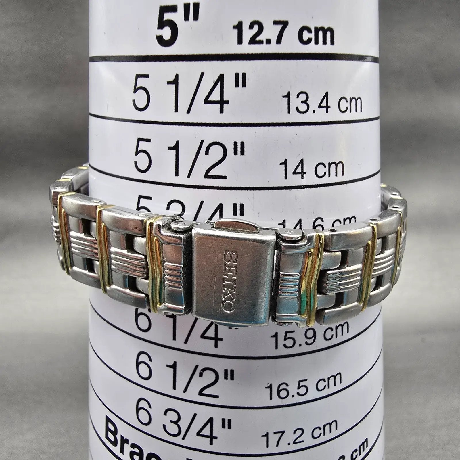 Seiko Watch Women 26mm Silver Dial Two Tone Date Round 7n82-0789 New Battery VTG9