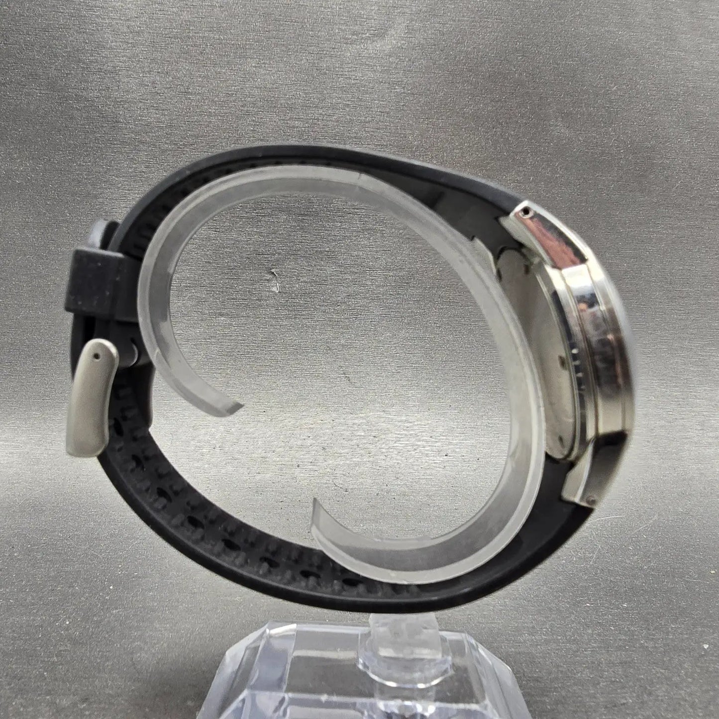 Victorinox Swiss Army Peak Watch Men 38mm Black Dial Steel 24968 Date PARTS VTG9