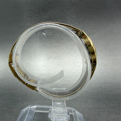 Pulsar Watch Women 15mm Cream Dial Gold Tone Oval V232-6970 New Battery8