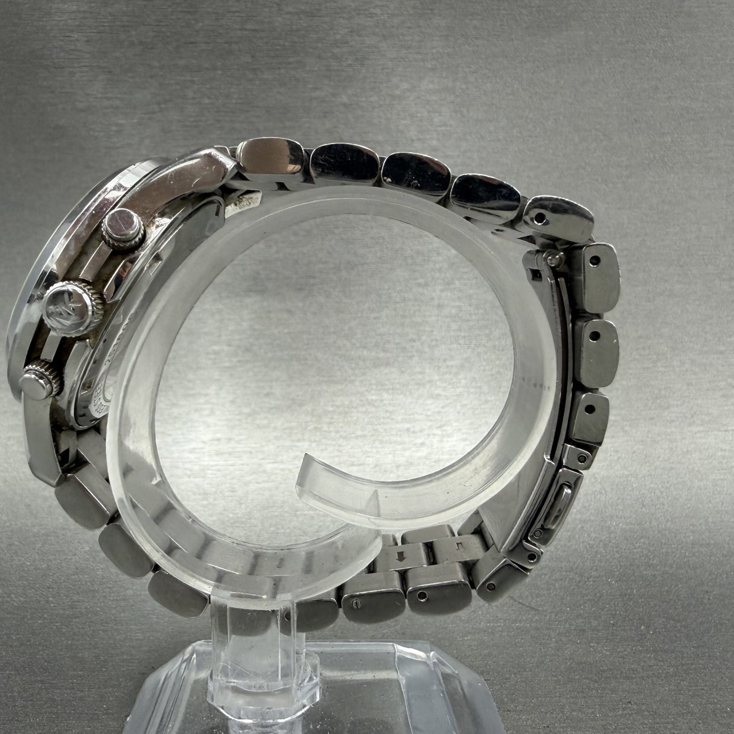 Michael Kors Runway Chronograph Watch Women 38mm Silver Dial Silver Tone New Bat6